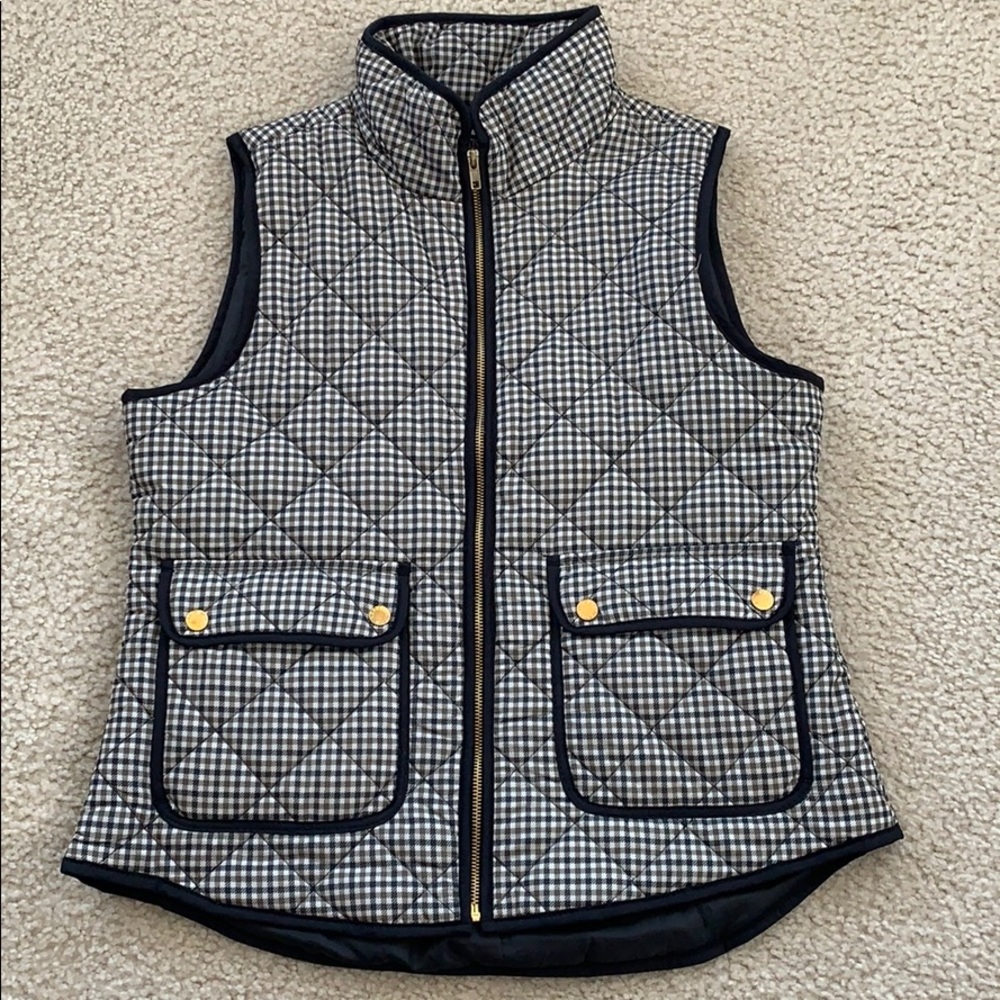 Green and Black patterned vest